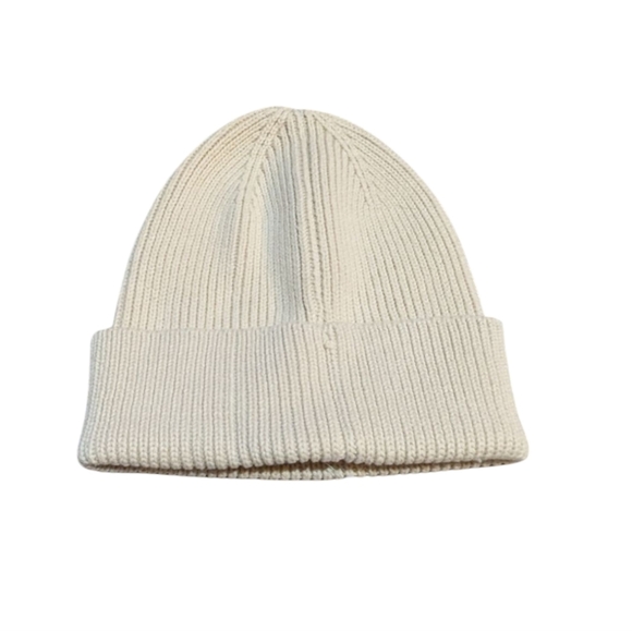 NWT Gap Beanie Hat Organic Cotton Knit Blend Ribbed Tan One Size Fits Most - Picture 1 of 3